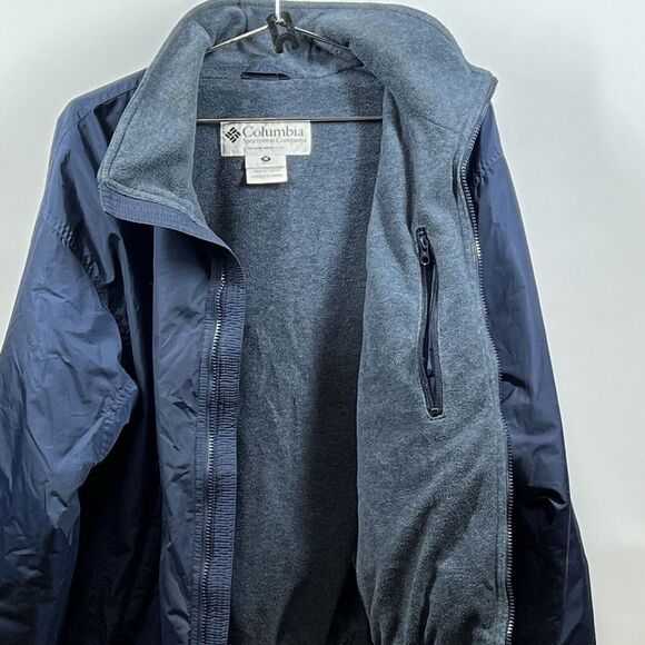 Columbia Jacket Mens M Blue Outdoor Heavy Duty Zipper - Picture 11 of 12